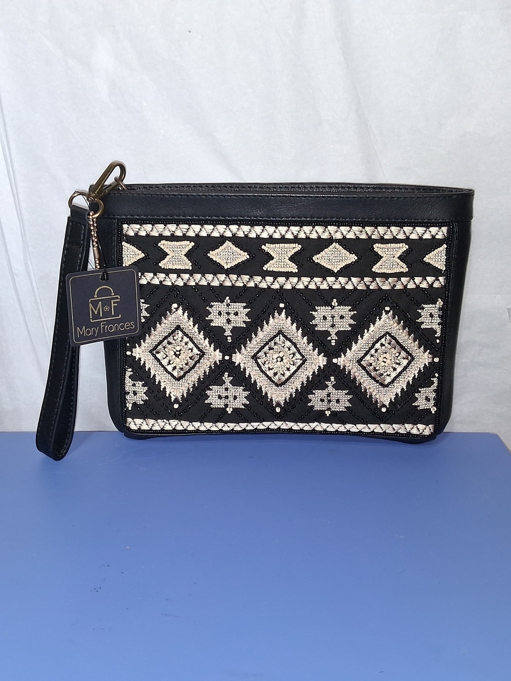 Mary Frances "Hold Me" Tribal Print Envelope Clutch- NWT